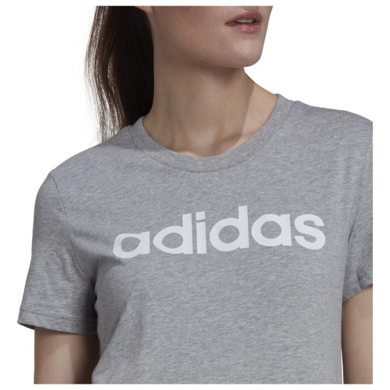 Adidas Γυναικεία κοντομάνικη μπλούζα Loungewear Essentials Slim Logo